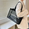 Túi mua sắm lưới trong suốt KINGQUEEN - Tote nylon lớn, đeo chéo đen, thích hợp du lịch biển, giá chỉ 88.128₫ 8