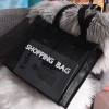 Túi mua sắm lưới trong suốt TRENDYTRENDZ - Tote lớn, đeo chéo một vai, nylon nhẹ, thoáng khí, đa năng du lịch & thể dục 4