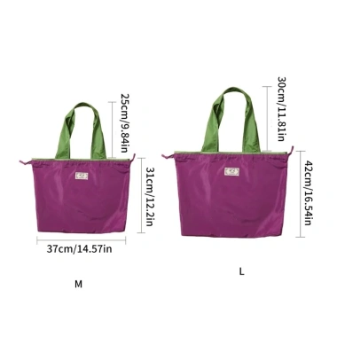 Túi mua sắm POOP tái sử dụng dung tích lớn, đeo vai gập lại - Giá chỉ 108.300₫