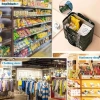 Túi mua sắm siêu thị chống nước dung tích lớn, dệt PP di động cho cửa hàng bán lẻ và boutique, giảm giá 18% 3