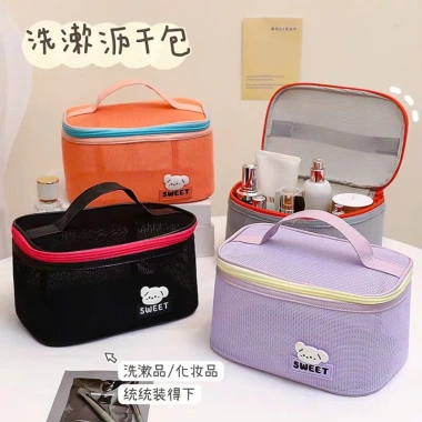 Túi Mỹ Phẩm Vải Lưới Chống Thấm Nước - Túi Du Lịch Đa Năng Giá 48k 2 Túi Mỹ Phẩm Vải Lưới Chống Thấm Nước - Túi Du Lịch Đa Năng Giá 48k 2