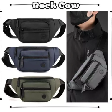 Túi nam mini TS18 Rockcow - Đeo trước ngực, chéo, bụng, cao cấp, giảm 18%