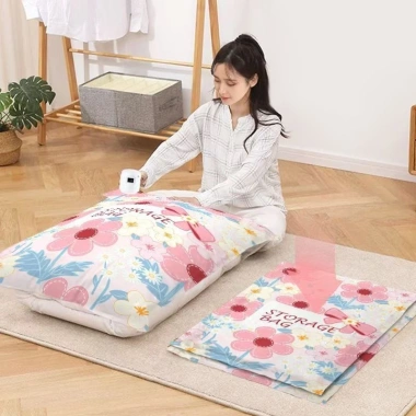Túi nén chân không dày dặn, tiết kiệm không gian cho quần áo, chăn màn - Giá 23.000₫ 6