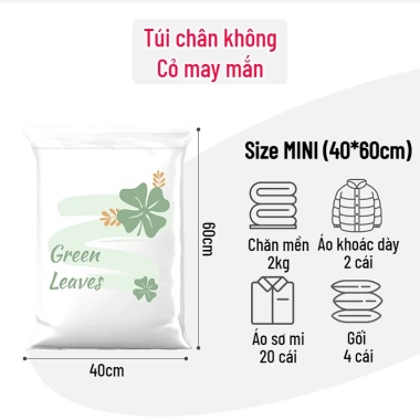Túi Nén Chân Không SG.DECOR Đựng Quần Áo Chăn Mền, Chống Bụi Vi Khuẩn, Tiết Kiệm Không Gian 18.020₫