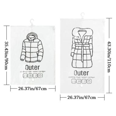 Túi nén chân không UUMIR - Áo khoác trong suốt & túi đựng quần áo, giảm giá 22%