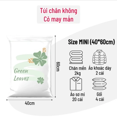 Túi Nén Hút Chân Không SG.DECOR - Đựng Quần Áo, Chăn Mền Nhanh Chóng, Chống Bụi, Kháng Vi Khuẩn, 18.020₫