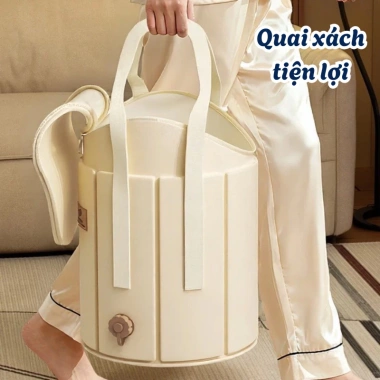 Túi Ngâm Chân Giữ Nhiệt Gấp Gọn, Ống Xả Nước, Thư Giãn Tại Nhà - Giá 107.000₫