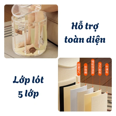 Túi Ngâm Chân Giữ Nhiệt Gấp Gọn, Ống Xả Nước, Thư Giãn Tại Nhà - Giá 107.000₫