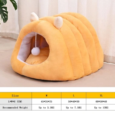 Túi ngủ cho mèo mùa đông giữ ấm bốn mùa, đóng cửa siêu mềm, bảo vệ sâu bướm