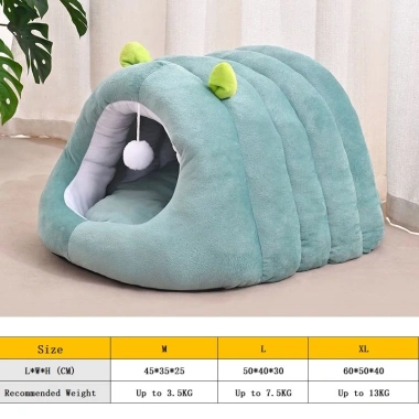 Túi ngủ cho mèo mùa đông giữ ấm bốn mùa, đóng cửa siêu mềm, bảo vệ sâu bướm