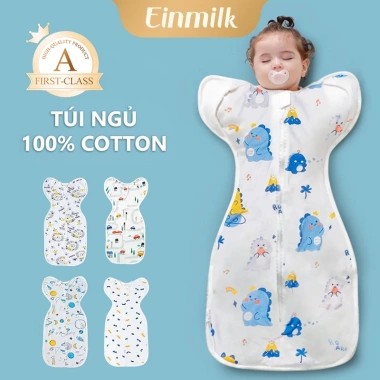 Túi Ngủ Quấn Cho Trẻ Sơ Sinh Cotton Nguyên Chất - Khóa Kéo 2 Chiều - Giảm 17% 2 Túi Ngủ Quấn Cho Trẻ Sơ Sinh Cotton Nguyên Chất - Khóa Kéo 2 Chiều - Giảm 17% 2