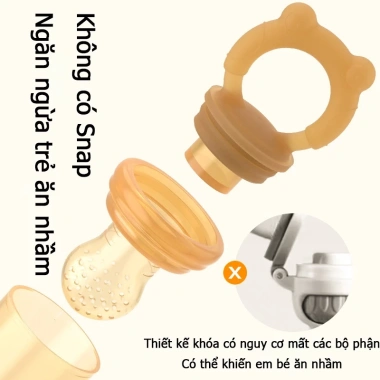 Túi Nhai Silicone Ăn Dặm 4-6-8 Tháng - Chống Hóc, Ti Giả Mềm An Toàn, Giá Ưu Đãi 79.950₫ 6