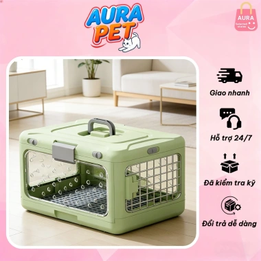 Túi Nhựa Đựng Thú Cưng Thoáng Khí Xách Tay Gấp Gọn Tiện Du Lịch Chỉ 650.000₫