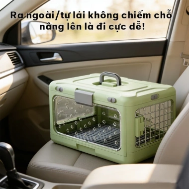 Túi Nhựa Đựng Thú Cưng Thoáng Khí Xách Tay Gấp Gọn Tiện Du Lịch Chỉ 650.000₫ 3