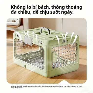 Túi Nhựa Đựng Thú Cưng Thoáng Khí Xách Tay Gấp Gọn Tiện Du Lịch Chỉ 650.000₫ 4