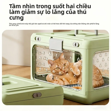 Túi Nhựa Đựng Thú Cưng Thoáng Khí Xách Tay Gấp Gọn Tiện Du Lịch Chỉ 650.000₫ 5
