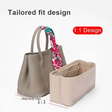 Túi nỉ chèn EVERTONER đựng mỹ phẩm khóa kéo tiện dụng cỡ 30/36 cho Garden Party - Giá chỉ 105k 5