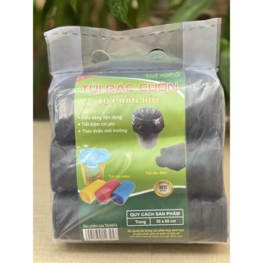 Túi Nilon Bóng Đen Cuộn Đựng Rác Tự Phân Huỷ 3 Cuộn TAHUFA DAILY Giá 31.500₫ 7 Túi Nilon Bóng Đen Cuộn Đựng Rác Tự Phân Huỷ 3 Cuộn TAHUFA DAILY Giá 31.500₫ 7