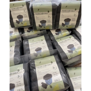 Túi Nilon Bóng Đen Đựng Rác Dạng Cuộn Không Quai - Tự Phân Hủy DAILY, Giá 31.500 VND (3 cuộn) 5