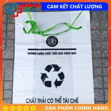 Túi Nilon Đựng Rác Y tế Dây Rút đa kích thước 10 15 30 60 120 240L, chịu tải 1kg, chống rò rỉ, tiện lợi, giá tốt 3