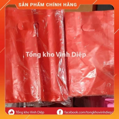 Túi nilon HD 1kg đỏ dày 3 size - Đựng hàng, đồ, quà biếu, giá chỉ 43.000 VND 2 Túi nilon HD 1kg đỏ dày 3 size - Đựng hàng, đồ, quà biếu, giá chỉ 43.000 VND 2