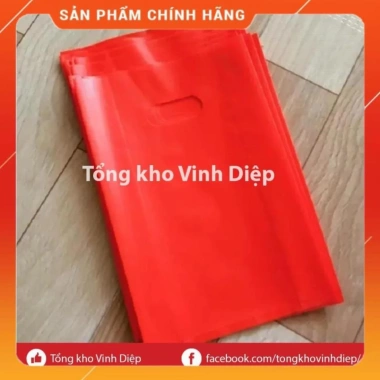Túi nilon HD 1kg đỏ dày 3 size - Đựng hàng, đồ, quà biếu, giá chỉ 43.000 VND