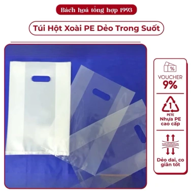 Túi Nilon Hột Xoài Đỏ 1kg – Dày Dai, Nhiều Kích Thước, Đựng Quà, Đóng Hàng 8