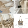 Túi Nữ Nylon Hàn Quốc Phong Cách Mới Đeo Vai Dây Rút Túi Tote Chứa Đựng Lớn Giá 214.681 VND 2