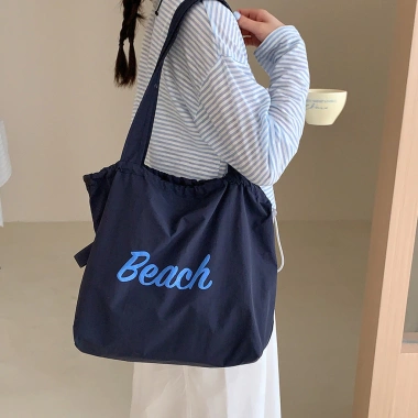 Túi Nữ Nylon Hàn Quốc Phong Cách Mới Đeo Vai Dây Rút Túi Tote Chứa Đựng Lớn Giá 214.681 VND