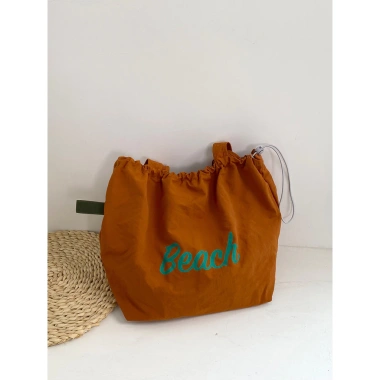 Túi Nữ Nylon Hàn Quốc Phong Cách Mới Đeo Vai Dây Rút Túi Tote Chứa Đựng Lớn Giá 214.681 VND