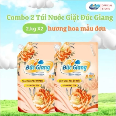 Túi Nước Giặt Đức Giang Hương Hoa 8in1 2.000ml - Giá chỉ 85.000đ, tiết kiệm