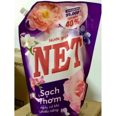 Túi Nước Giặt NET Matic Hương Hoa Nắng 3kg - Màu Tim, Thơm Lành, Giá Ưu Đãi 114k
