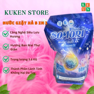 Túi Nước Giặt Sumori 3.6L Giá Rẻ Lưu Hương 48h Siêu Đậm Đặc – Chỉ 109.000₫