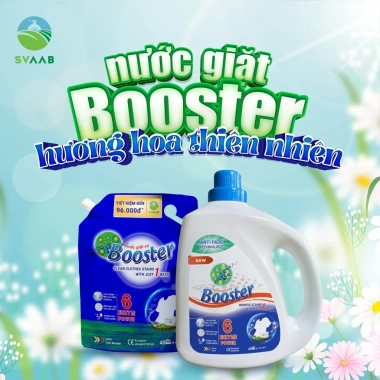 Túi Nước Giặt Xả BOOSTER Đậm Đặc Giặt Sạch Lưu Hương Trên Mỗi Sợi - Giá 66.000đ 3