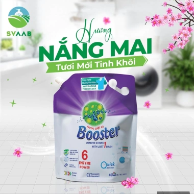 Túi Nước Giặt Xả BOOSTER Đậm Đặc Giặt Sạch Lưu Hương Trên Mỗi Sợi - Giá 66.000đ 4