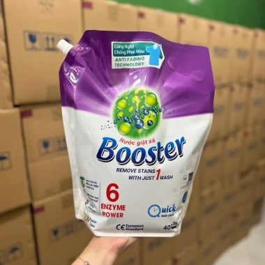 Túi Nước Giặt Xả BOOSTER Đậm Đặc Giặt Sạch Lưu Hương Trên Mỗi Sợi - Giá 66.000đ 5