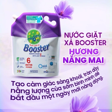 Túi Nước Giặt Xả BOOSTER Đậm Đặc Giặt Sạch Lưu Hương Trên Mỗi Sợi - Giá 66.000đ 8