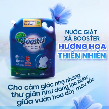 Túi Nước Giặt Xả BOOSTER Đậm Đặc Giặt Sạch Lưu Hương Trên Mỗi Sợi - Giá 66.000đ 10