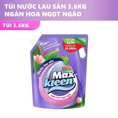 Túi Nước Lau Sàn MaxKleen 3.6kg - Giá chỉ 75.000₫, Giữ Sàn Sạch, Thấm Nhanh