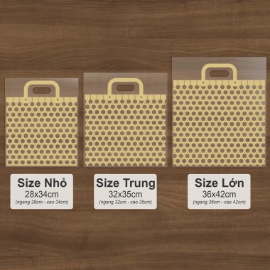 Túi Nylon 5kg Giỏ Tre Đựng Quà, Bánh Kẹo, Quần Áo - Giá Sỉ 89k - Gold Pack VN