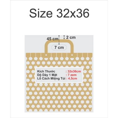 Túi Nylon 5kg Giỏ Tre Đựng Quà, Bánh Kẹo, Quần Áo - Giá Sỉ 89k - Gold Pack VN