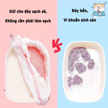 Túi Nylon Hốt Phân Chó Mèo - Cuộn, Chống Mùi, Dễ Thay, Phù Hợp Khay Vệ Sinh 5