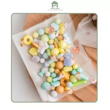 Túi Opp dán miệng 7x7+3cm 100 chiếc, đựng bánh kẹo, họa tiết hoạt hình dễ thương, chỉ 23.800₫ 5