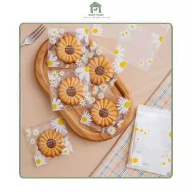 Túi Opp dán miệng 7x7+3cm 100 chiếc, đựng bánh kẹo, họa tiết hoạt hình dễ thương, chỉ 23.800₫ 7