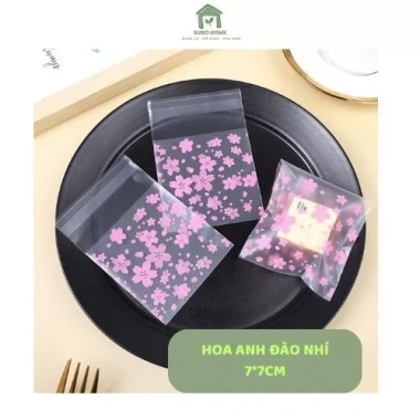 Túi Opp dán miệng 7x7+3cm 100 chiếc, đựng bánh kẹo, họa tiết hoạt hình dễ thương, chỉ 23.800₫ 9