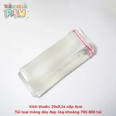 Túi OPP Đút Bao Lì Xì 9x20x, Nắp 4cm Dày Dặn - Giá chỉ 17.000đ, giảm giá mạnh