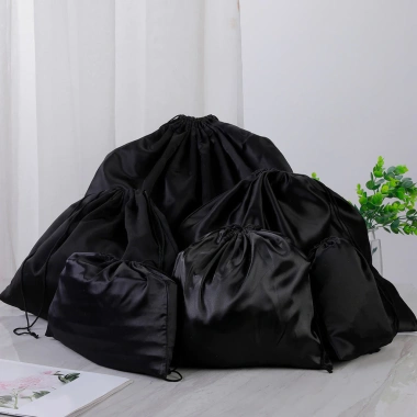 Túi PC Dây Rút Lụa Satin Chống Bụi Đen - Bảo Quản An Toàn, Tiện Lợi 50.288₫