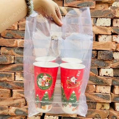 Túi PE hột xoài dày – Đựng khay ly, hộp bánh, khay 4 ô và 6 ô, không kèm khay nhựa, chỉ 68.000đ 3