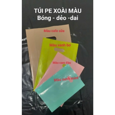 Túi PE xoài 1kg dẻo dai, bóng, dày dặn, màu mới - Đủ màu, đủ size, 52.899₫