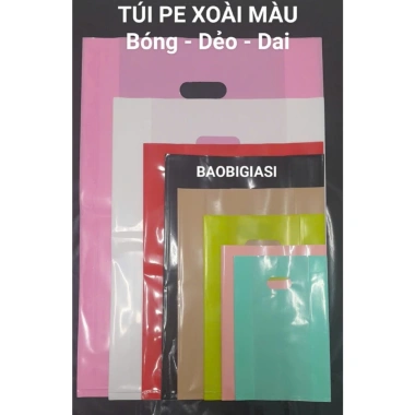 Túi PE xoài 1kg dẻo dai, bóng, dày dặn, màu mới - Đủ màu, đủ size, 52.899₫